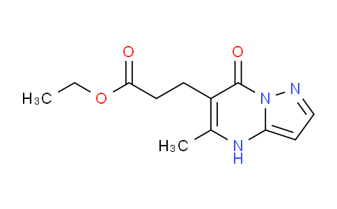 CAS No. 1158194-94-5, Ethyl 3-(5-methyl-7-oxo-4,7-dihydropyrazolo[1,5-a]pyrimidin-6-yl)propanoate