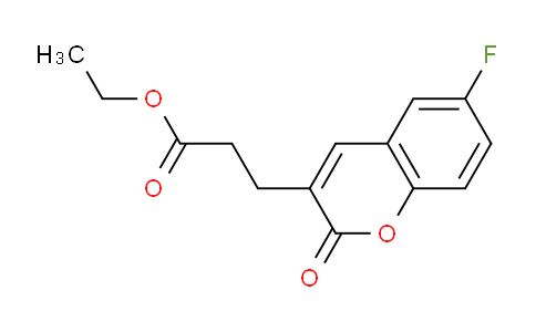CAS No. 1365956-99-5, Ethyl 3-(6-fluoro-2-oxo-2H-chromen-3-yl)propanoate