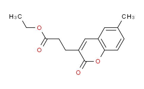 CAS No. 1365942-76-2, Ethyl 3-(6-methyl-2-oxo-2H-chromen-3-yl)propanoate