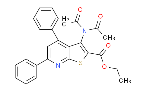 CAS No. 58327-92-7, Ethyl 3-(N-acetylacetamido)-4,6-diphenylthieno[2,3-b]pyridine-2-carboxylate