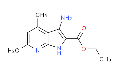 CAS No. 1053660-01-7, Ethyl 3-amino-4,6-dimethyl-1H-pyrrolo[2,3-b]pyridine-2-carboxylate