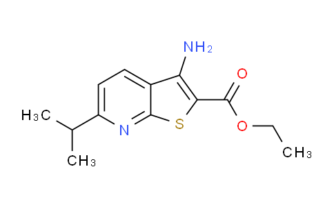 CAS No. 1035831-05-0, Ethyl 3-amino-6-isopropylthieno[2,3-b]pyridine-2-carboxylate