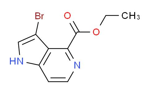 CAS No. 1167055-83-5, Ethyl 3-bromo-1H-pyrrolo[3,2-c]pyridine-4-carboxylate