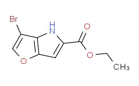 CAS No. 332099-50-0, Ethyl 3-bromo-4H-furo[3,2-b]pyrrole-5-carboxylate
