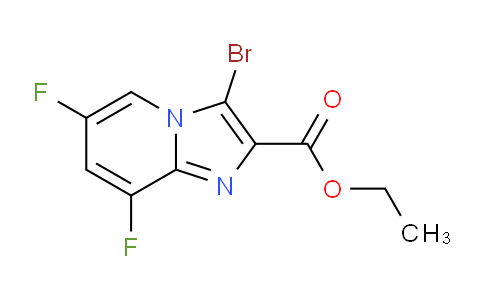 CAS No. 1416440-26-0, Ethyl 3-bromo-6,8-difluoroimidazo[1,2-a]pyridine-2-carboxylate