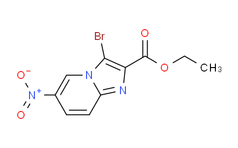 CAS No. 1198569-36-6, Ethyl 3-bromo-6-nitroimidazo[1,2-a]pyridine-2-carboxylate
