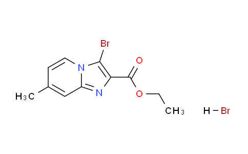 CAS No. 1332588-44-9, Ethyl 3-bromo-7-methylimidazo[1,2-a]pyridine-2-carboxylate hydrobromide