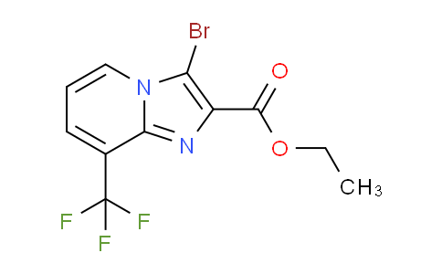 CAS No. 1355171-40-2, Ethyl 3-bromo-8-(trifluoromethyl)imidazo[1,2-a]pyridine-2-carboxylate