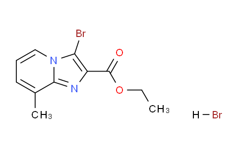 CAS No. 1332589-38-4, Ethyl 3-bromo-8-methylimidazo[1,2-a]pyridine-2-carboxylate hydrobromide