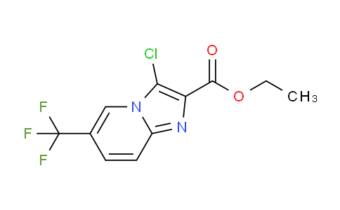 CAS No. 1135283-40-7, Ethyl 3-chloro-6-(trifluoromethyl)imidazo[1,2-a]pyridine-2-carboxylate