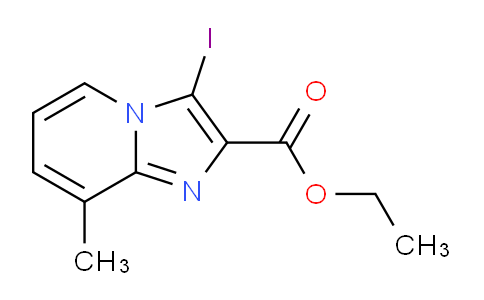 CAS No. 885276-44-8, Ethyl 3-iodo-8-methylimidazo[1,2-a]pyridine-2-carboxylate