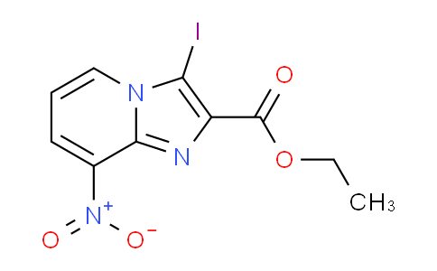 CAS No. 885271-48-7, Ethyl 3-iodo-8-nitroimidazo[1,2-a]pyridine-2-carboxylate
