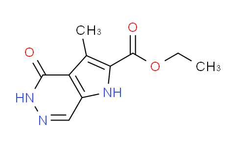 CAS No. 412339-05-0, Ethyl 3-methyl-4-oxo-4,5-dihydro-1H-pyrrolo[2,3-d]pyridazine-2-carboxylate