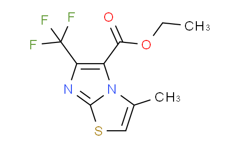 CAS No. 1956319-40-6, Ethyl 3-methyl-6-(trifluoromethyl)imidazo[2,1-b]thiazole-5-carboxylate