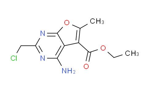 CAS No. 796067-48-6, Ethyl 4-amino-2-(chloromethyl)-6-methylfuro[2,3-d]pyrimidine-5-carboxylate