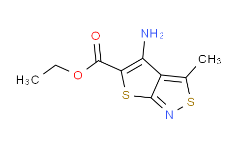 CAS No. 82000-54-2, Ethyl 4-amino-3-methylthieno[2,3-c]isothiazole-5-carboxylate