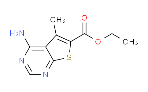 CAS No. 60598-74-5, Ethyl 4-amino-5-methylthieno[2,3-d]pyrimidine-6-carboxylate