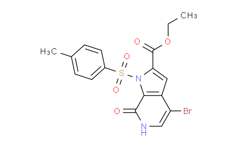 CAS No. 1628864-25-4, Ethyl 4-bromo-7-oxo-1-tosyl-6,7-dihydro-1H-pyrrolo[2,3-c]pyridine-2-carboxylate