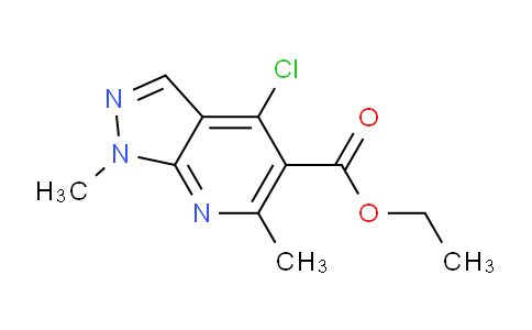 CAS No. 287379-42-4, Ethyl 4-chloro-1,6-dimethyl-1H-pyrazolo[3,4-b]pyridine-5-carboxylate