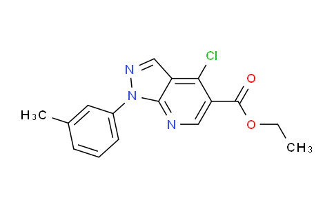 CAS No. 951624-03-6, Ethyl 4-chloro-1-(m-tolyl)-1H-pyrazolo[3,4-b]pyridine-5-carboxylate