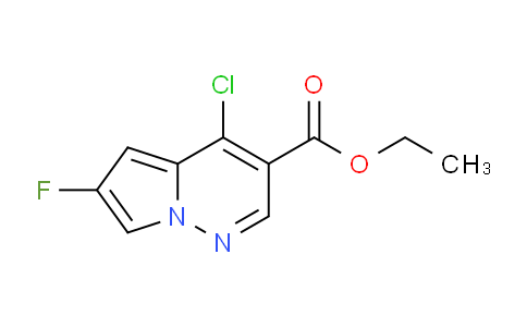 CAS No. 1416438-69-1, Ethyl 4-chloro-6-fluoropyrrolo[1,2-b]pyridazine-3-carboxylate