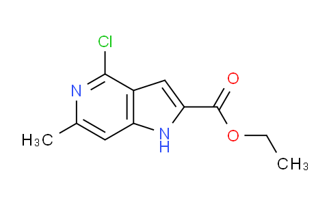 CAS No. 1082847-63-9, Ethyl 4-chloro-6-methyl-1H-pyrrolo[3,2-c]pyridine-2-carboxylate