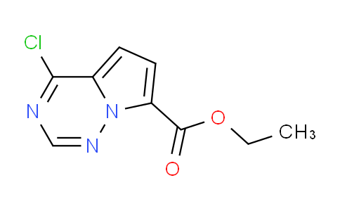 CAS No. 1356016-43-7, Ethyl 4-chloropyrrolo[2,1-f][1,2,4]triazine-7-carboxylate