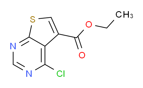 CAS No. 1216013-63-6, Ethyl 4-chlorothieno[2,3-d]pyrimidine-5-carboxylate