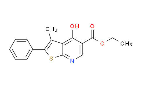 CAS No. 174072-80-1, Ethyl 4-hydroxy-3-methyl-2-phenylthieno[2,3-b]pyridine-5-carboxylate