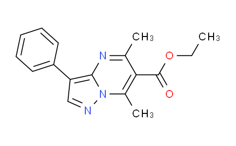 CAS No. 1018144-32-5, Ethyl 5,7-dimethyl-3-phenylpyrazolo[1,5-a]pyrimidine-6-carboxylate