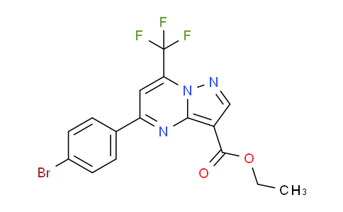CAS No. 313249-39-7, Ethyl 5-(4-Bromophenyl)-7-(trifluoromethyl)pyrazolo[1,5-a]pyrimidine-3-carboxylate