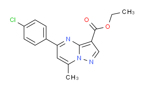 CAS No. 871571-83-4, Ethyl 5-(4-chlorophenyl)-7-methylpyrazolo[1,5-a]pyrimidine-3-carboxylate