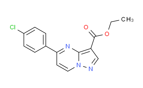 CAS No. 871571-80-1, Ethyl 5-(4-chlorophenyl)pyrazolo[1,5-a]pyrimidine-3-carboxylate