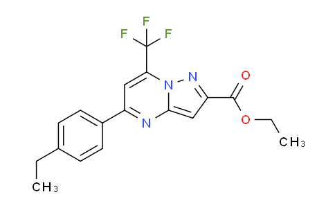 CAS No. 938009-04-2, Ethyl 5-(4-ethylphenyl)-7-(trifluoromethyl)pyrazolo[1,5-a]pyrimidine-2-carboxylate