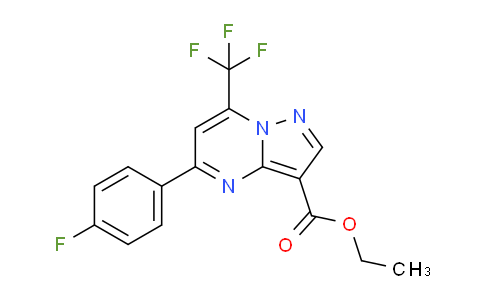 CAS No. 333761-24-3, Ethyl 5-(4-fluorophenyl)-7-(trifluoromethyl)pyrazolo[1,5-a]pyrimidine-3-carboxylate