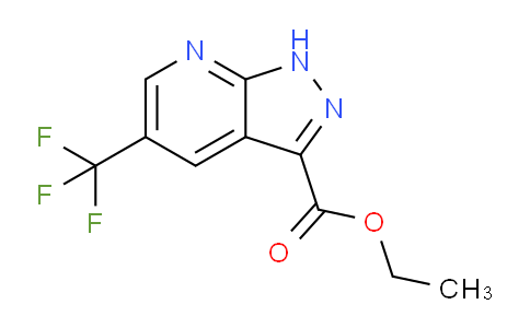 CAS No. 1956325-29-3, Ethyl 5-(trifluoromethyl)-1H-pyrazolo[3,4-b]pyridine-3-carboxylate