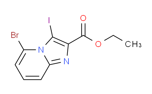 CAS No. 885271-42-1, Ethyl 5-bromo-3-iodoimidazo[1,2-a]pyridine-2-carboxylate