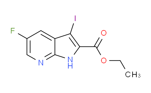CAS No. 1334499-86-3, Ethyl 5-fluoro-3-iodo-1H-pyrrolo[2,3-b]pyridine-2-carboxylate