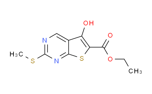 CAS No. 200626-46-6, Ethyl 5-hydroxy-2-methylsulfanyl-thieno[2,3-d]pyrimidine-6-carboxylate