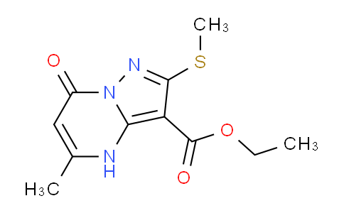 CAS No. 1263206-90-1, Ethyl 5-methyl-2-(methylthio)-7-oxo-4,7-dihydropyrazolo[1,5-a]pyrimidine-3-carboxylate
