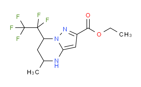 CAS No. 725699-01-4, Ethyl 5-methyl-7-(perfluoroethyl)-4,5,6,7-tetrahydropyrazolo[1,5-a]pyrimidine-2-carboxylate
