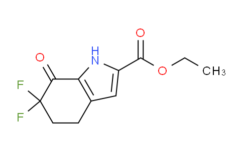 CAS No. 1433990-09-0, Ethyl 6,6-difluoro-7-oxo-4,5,6,7-tetrahydro-1H-indole-2-carboxylate