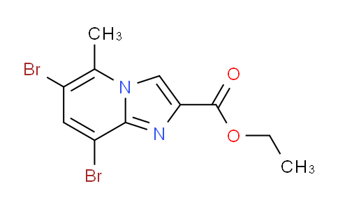 CAS No. 859787-43-2, Ethyl 6,8-dibromo-5-methylimidazo[1,2-a]pyridine-2-carboxylate