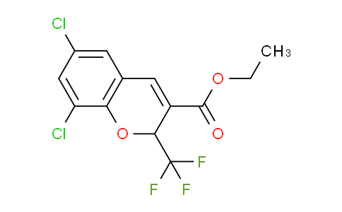 CAS No. 1160474-53-2, Ethyl 6,8-dichloro-2-(trifluoromethyl)-2H-chromene-3-carboxylate