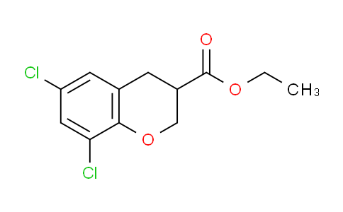 CAS No. 885271-53-4, Ethyl 6,8-dichlorochroman-3-carboxylate