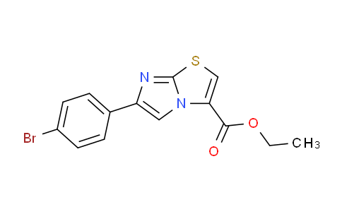 CAS No. 393107-89-6, Ethyl 6-(4-bromophenyl)imidazo[2,1-b]thiazole-3-carboxylate