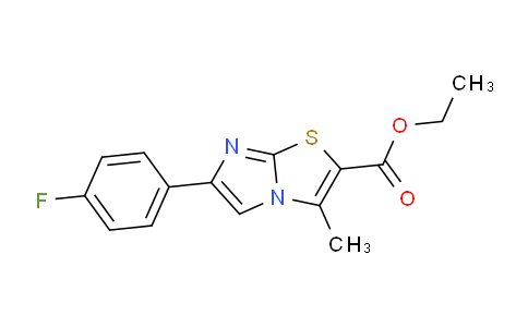 CAS No. 914204-71-0, Ethyl 6-(4-fluorophenyl)-3-methylimidazo[2,1-b]thiazole-2-carboxylate
