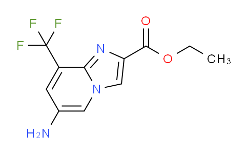 CAS No. 1363404-95-8, Ethyl 6-amino-8-(trifluoromethyl)imidazo[1,2-a]pyridine-2-carboxylate