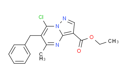 CAS No. 1065082-00-9, Ethyl 6-benzyl-7-chloro-5-methylpyrazolo[1,5-a]pyrimidine-3-carboxylate