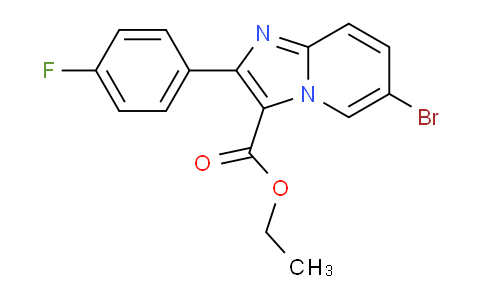 CAS No. 1215106-42-5, Ethyl 6-bromo-2-(4-fluorophenyl)imidazo[1,2-a]pyridine-3-carboxylate